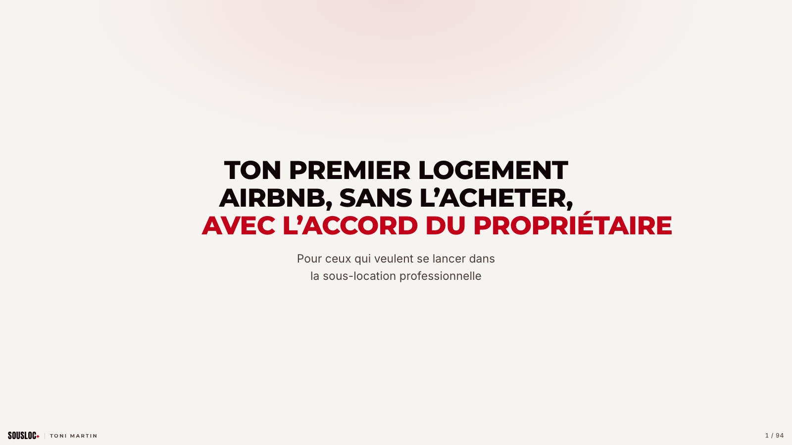 Aperçu de la présentation du webinaire
